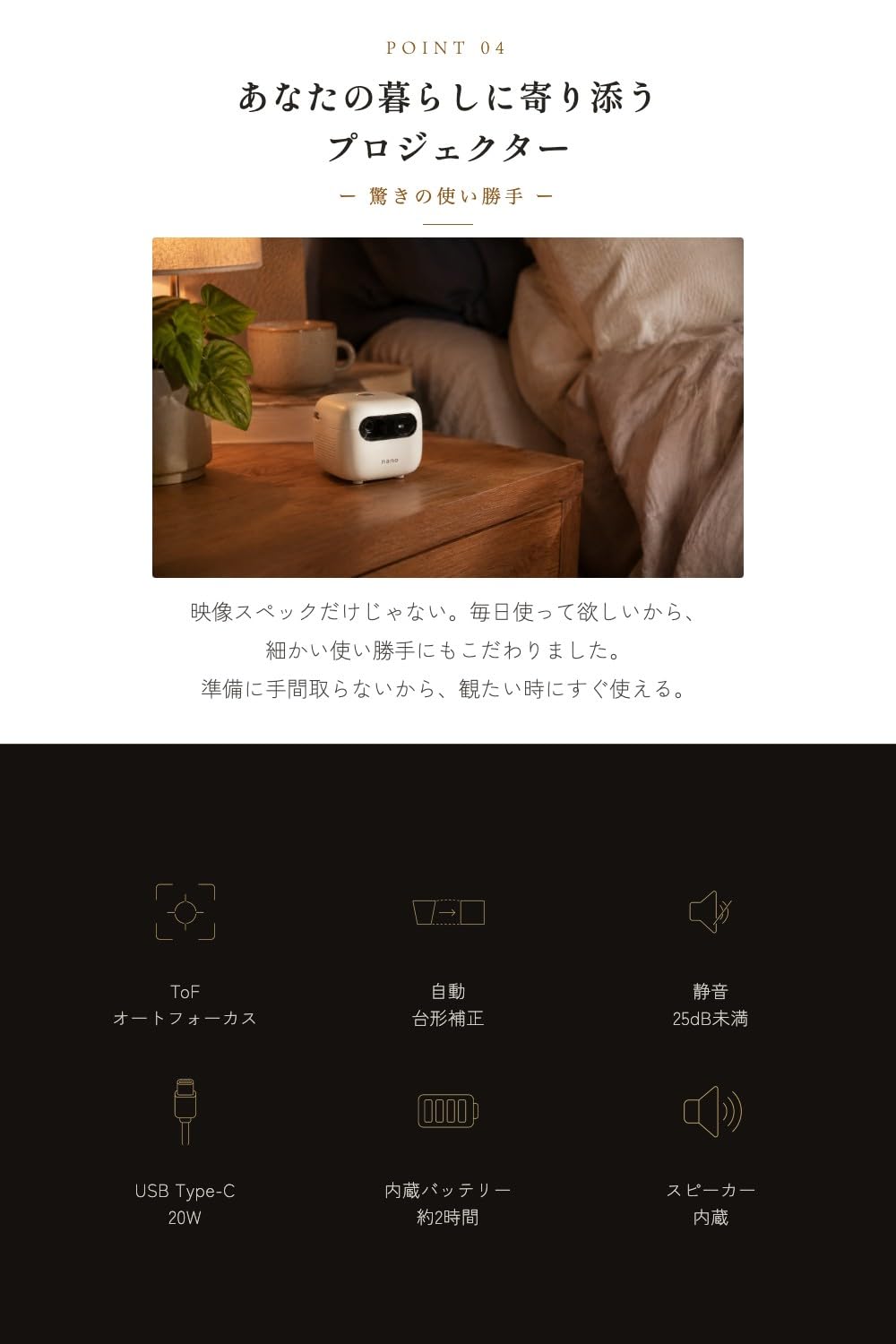 Amazon.co.jp: プロジェクター 小型 家庭用 天井 寝室 モバイル